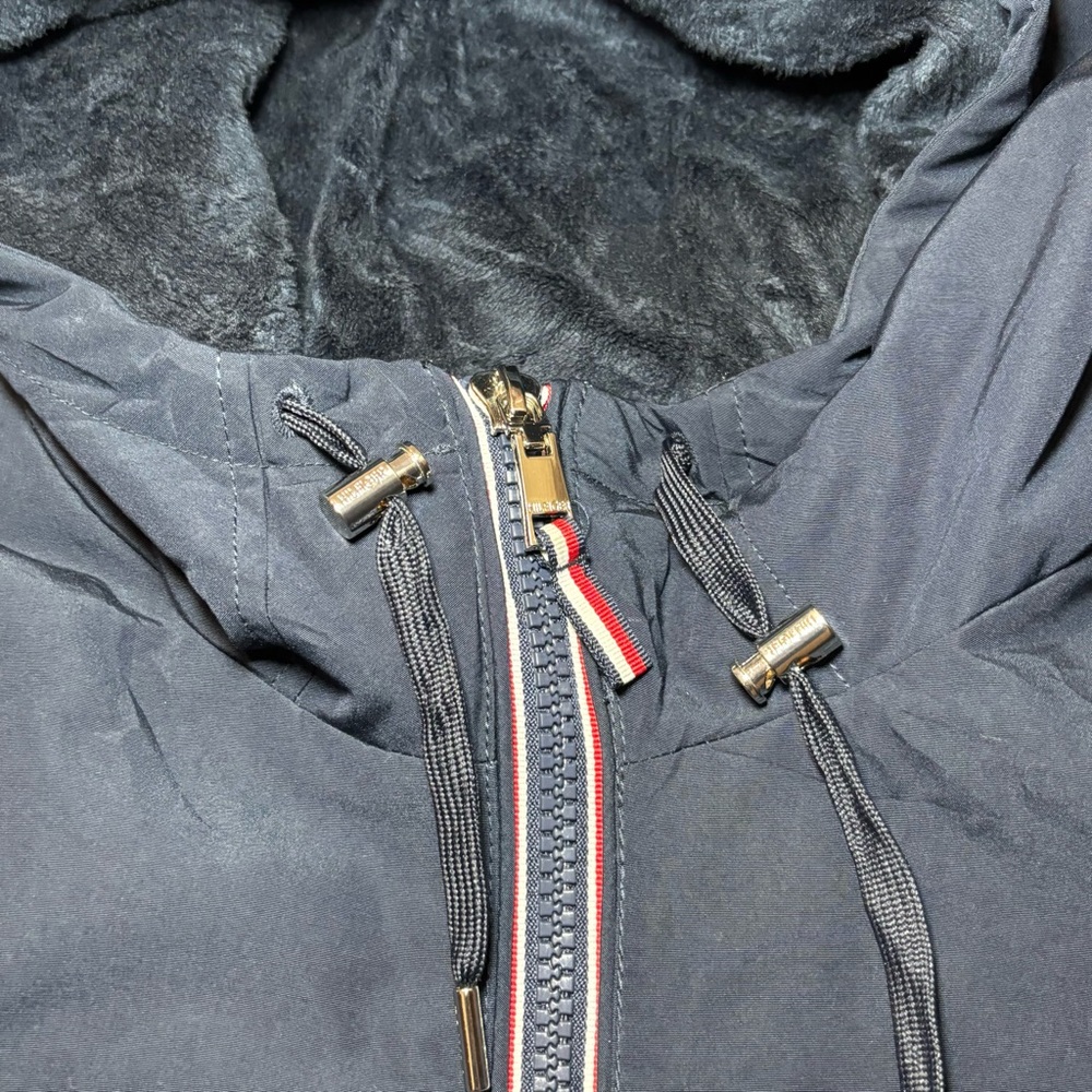 Tommy Hilfiger Women’s Stadium Jacket Navy Hooded XXL - Picture 6 of 13